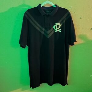 Men's XXL Black and Grey Polo SS Shirt